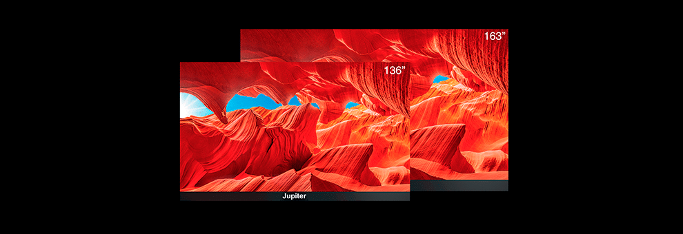 Zavus AIO MicroLED display available sizes 4K and 1080p configurations