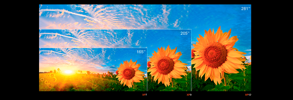 Zavus XP MicroLED video wall available sizes and configurations